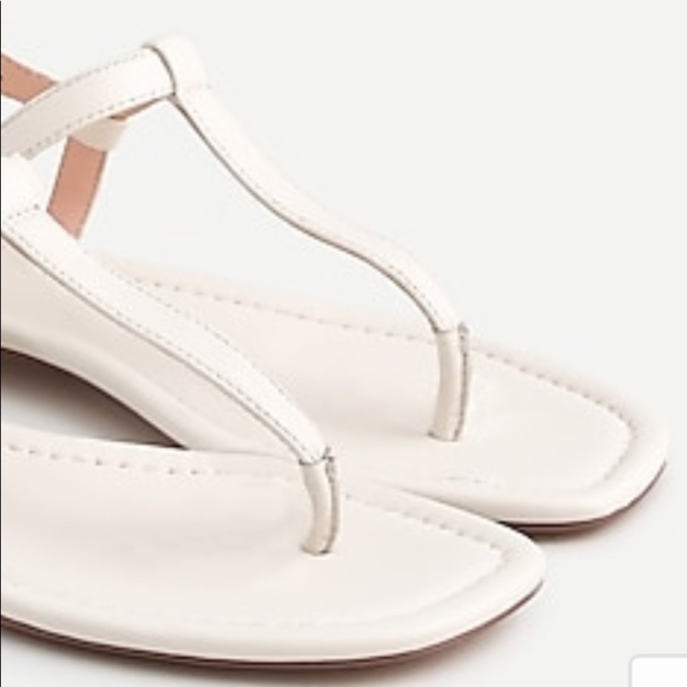 🎉J.Crew🎉Abbie ankle strap thong leather sandals - Picture 3 of 3